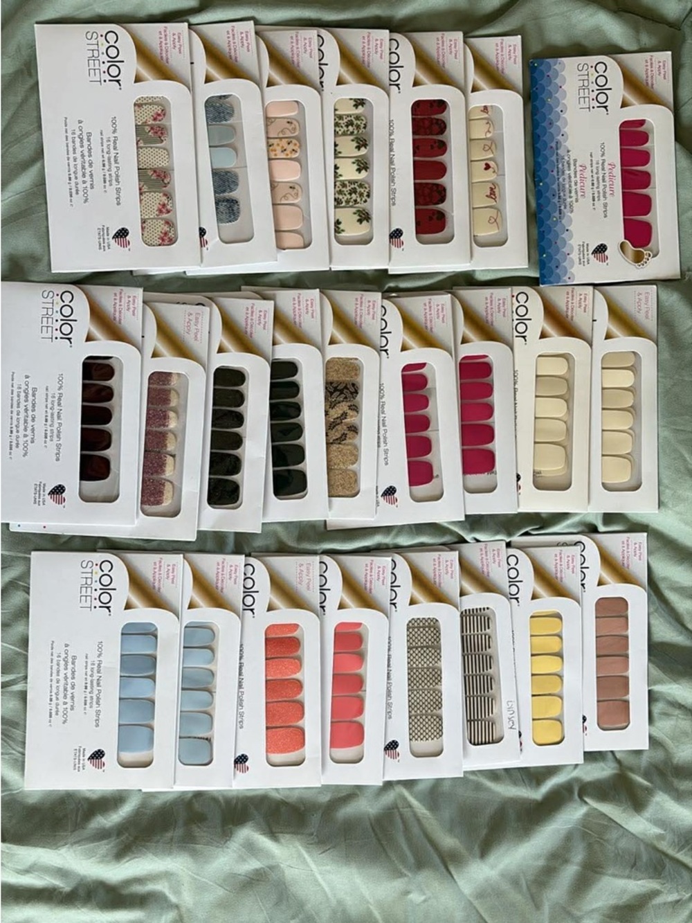 Color Street Nail Polish Strips Multiple Colors & Prints 23Mani/1Pedi